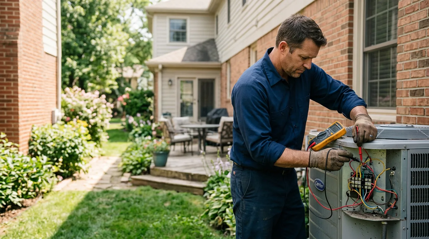 HVAC technician working near Rossford, OH